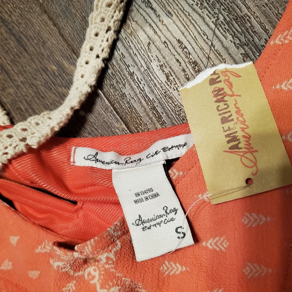 American Rage S Pink Floral Pattern Dress - Picture 2 of 4